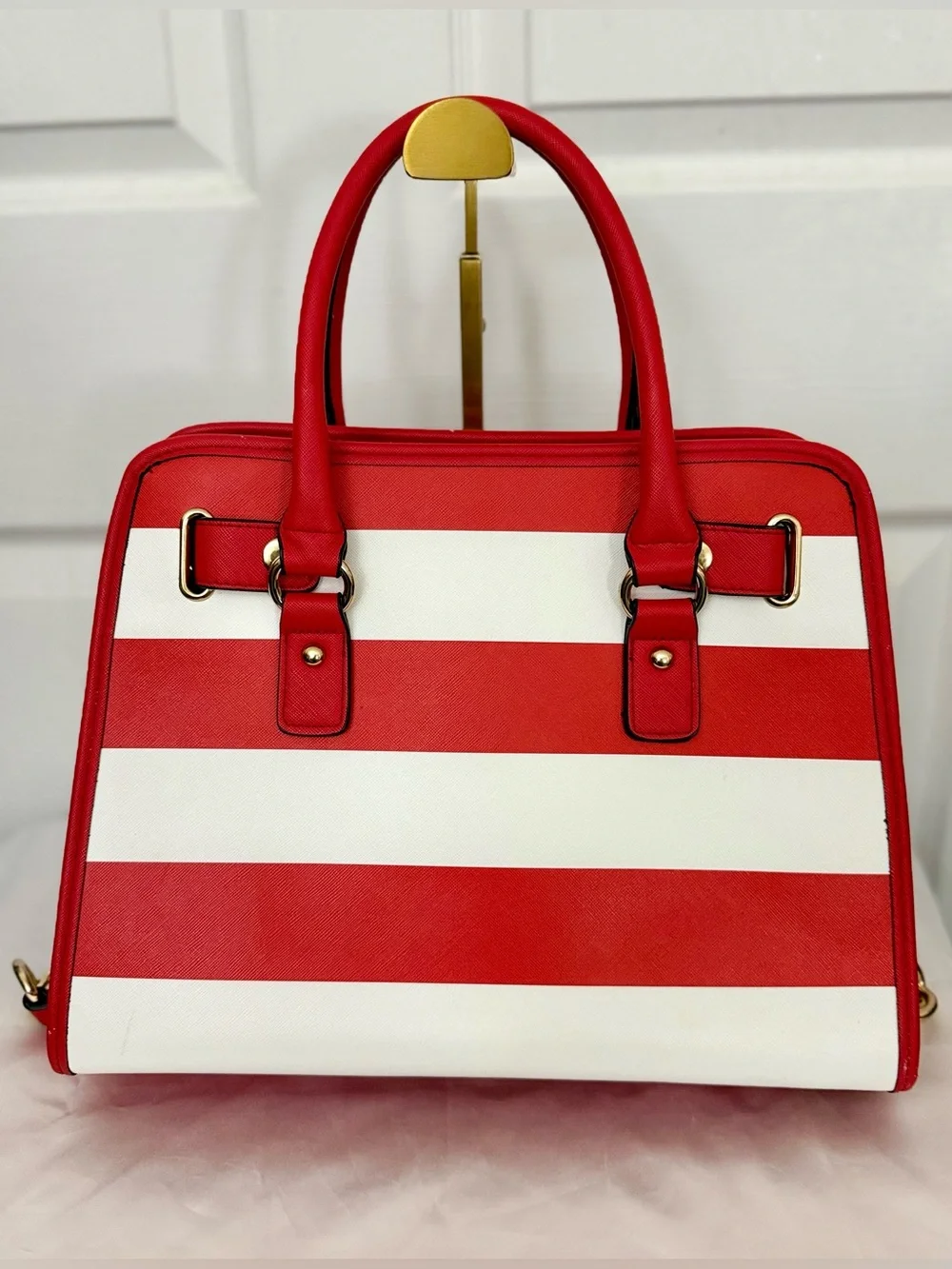 NWOT - Dasein Striped Structured Satchel